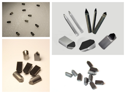 PCD notching tools for rolls